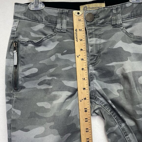DEMOCRACY Ab Technology Camouflage Mid-Rise Skinny Pants Women Sz 6 Gray Stretch - Picture 6 of 16